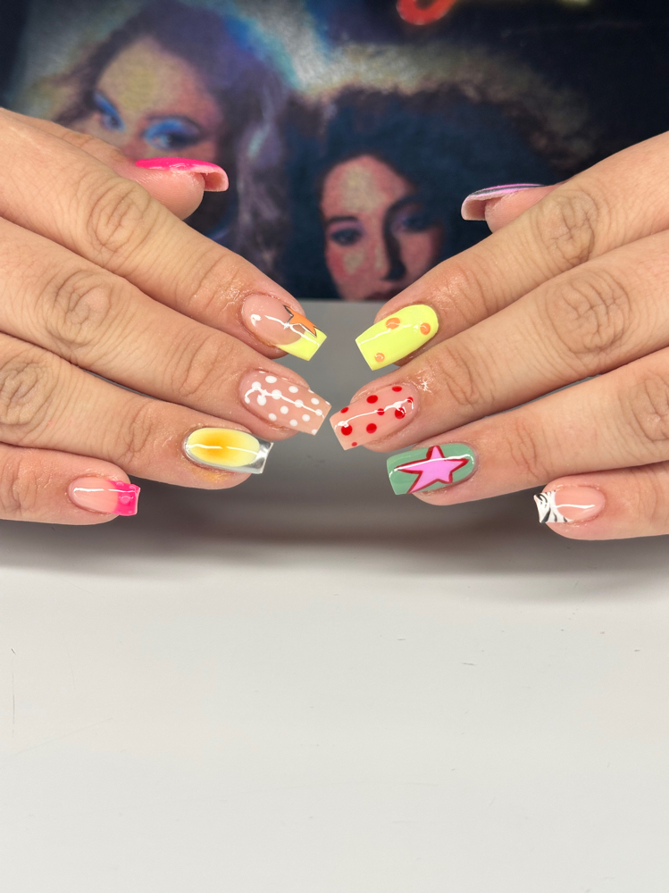 Gel X Fill In (With Design)