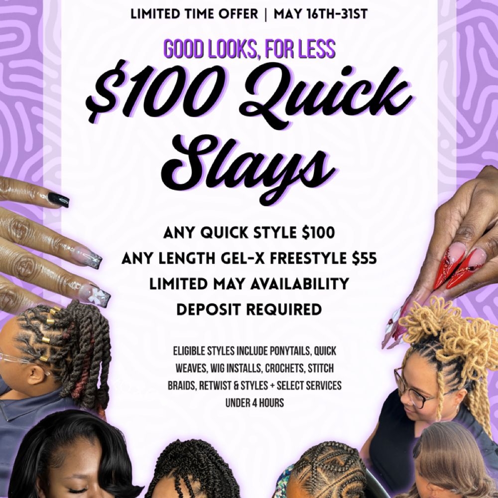 $100 Quick Slay Deal at The Full Set Beauty Bar in Denver, CO