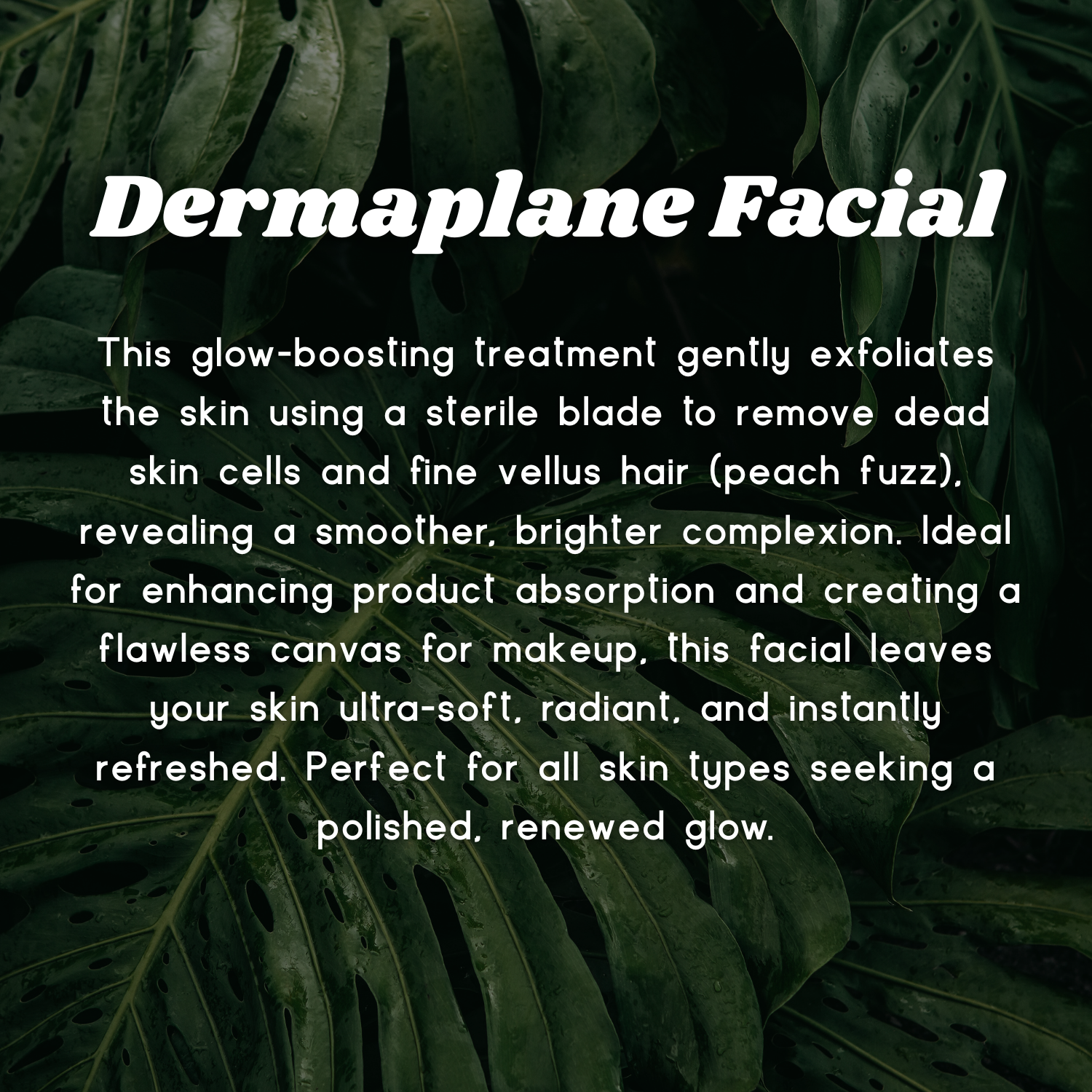 Dermaplane Facial