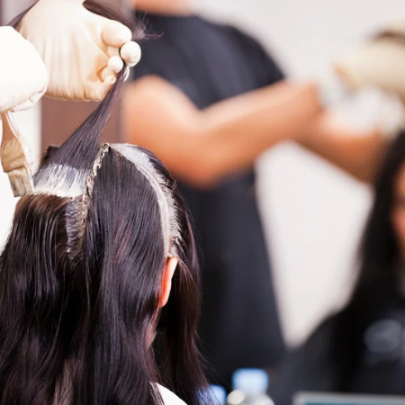 Color Retouch With Blowdry Style