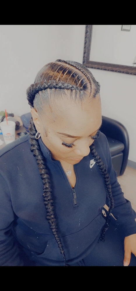 2 BRAIDS at LG Stylez LLC in Fraser, MI
