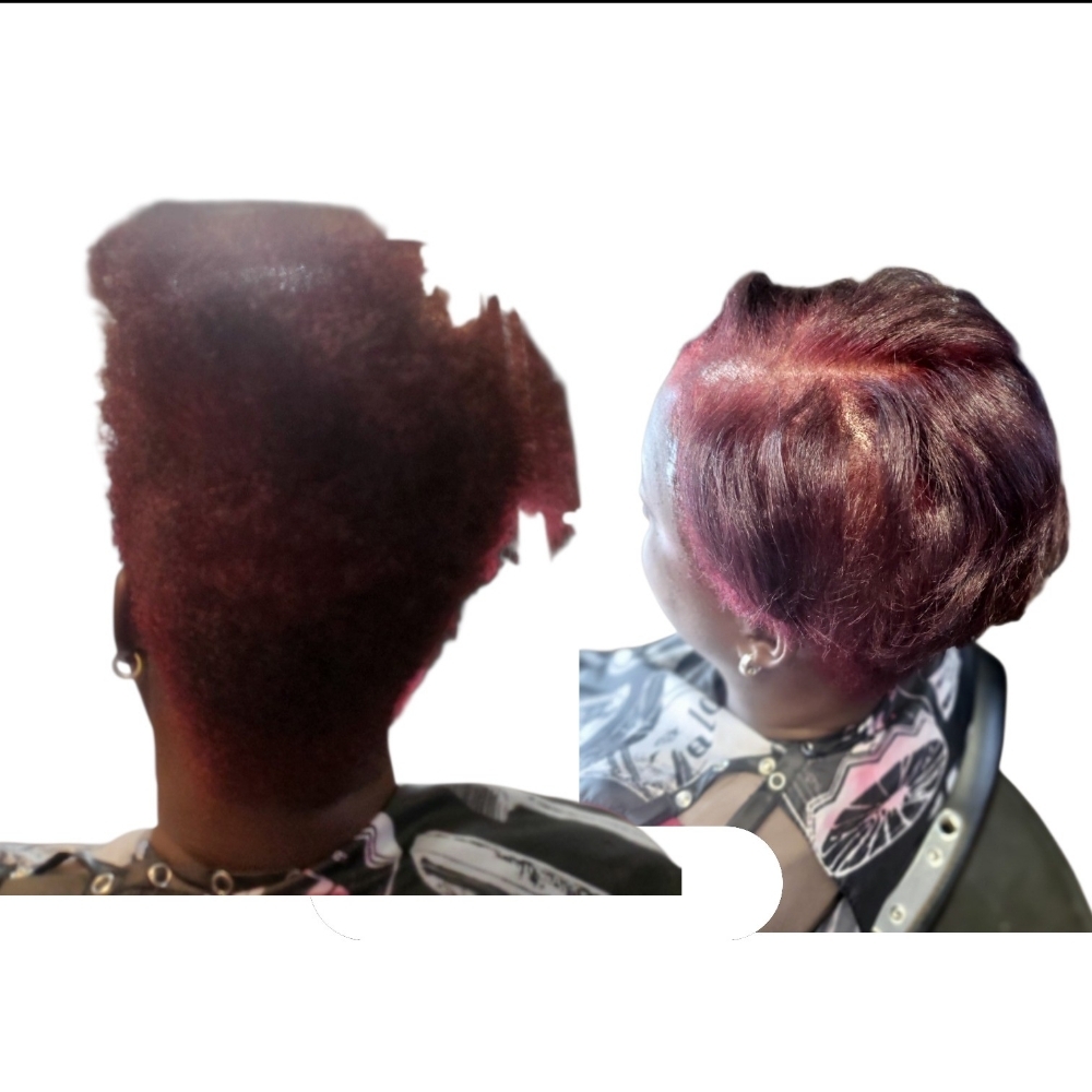 Cut & Style(w Silk Press) at Lovingyournaturalself in Bakersfield, CA