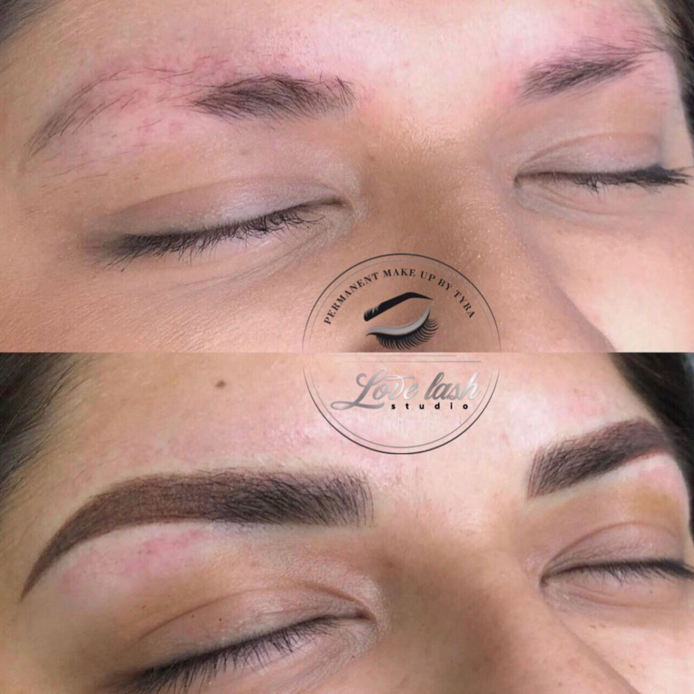 Ombré Brows & Powder at Love lash studio in Laguna Hills, CA
