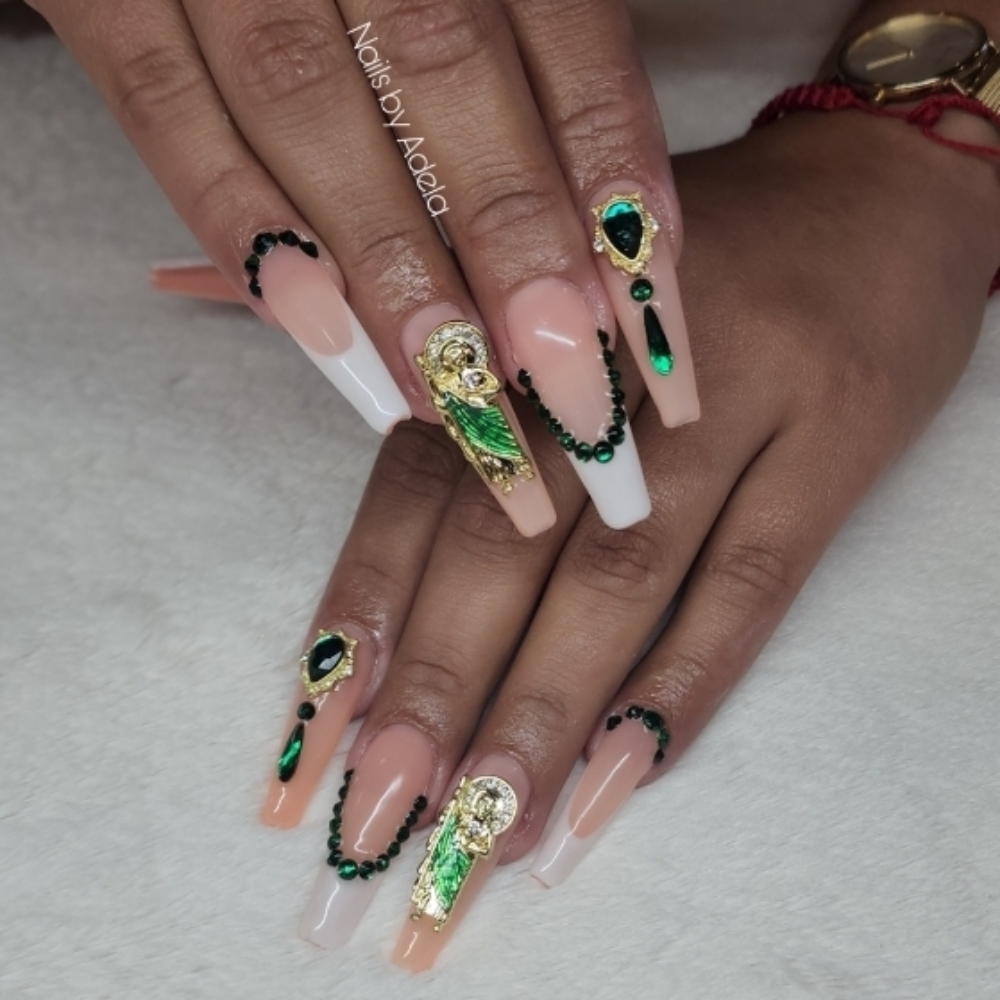 Extra Long Gel Extensions Nails at Nails By Adela in Tooele, UT