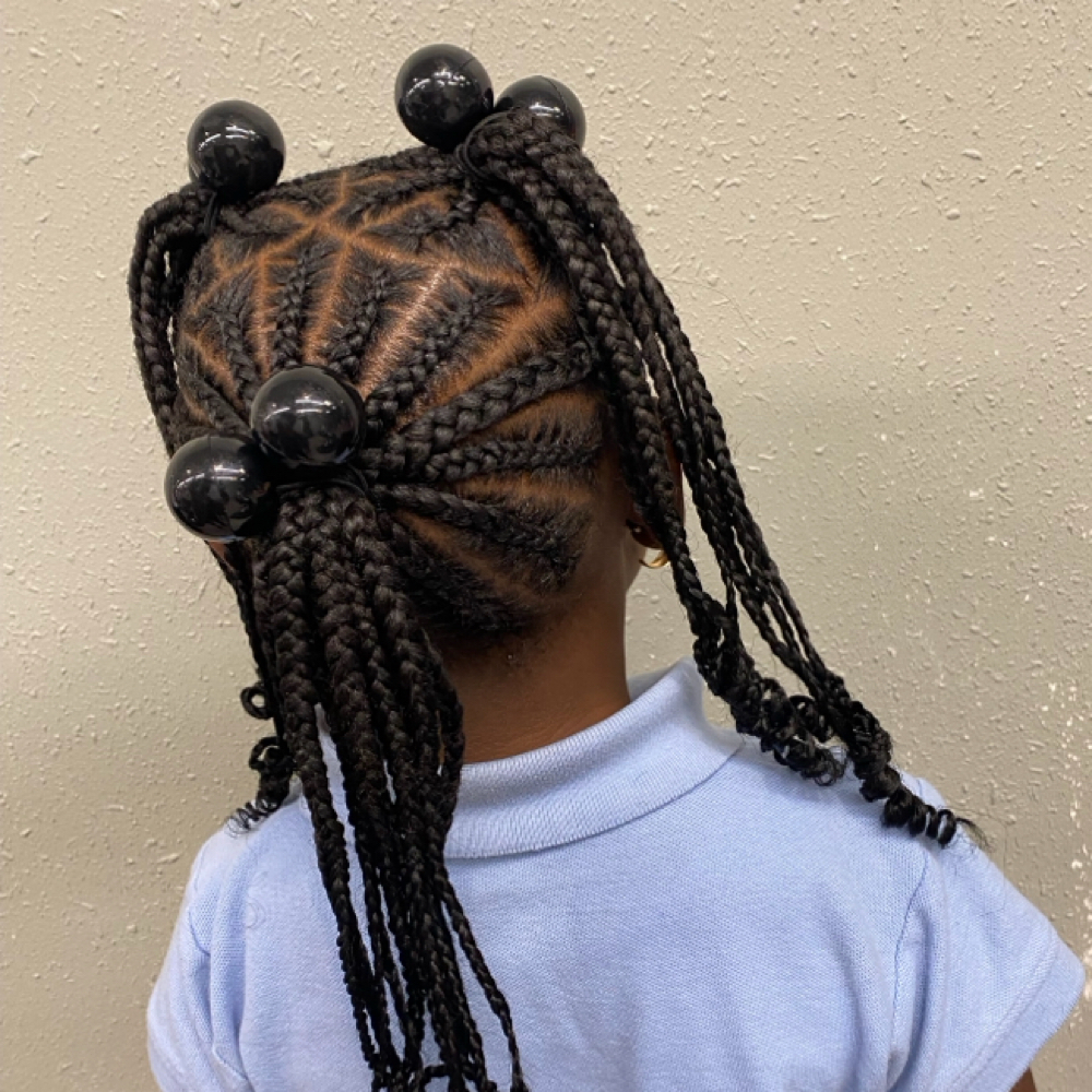Kids Med Braided Ponytail at BeyoutifulHairtique in Duncanvile, TX