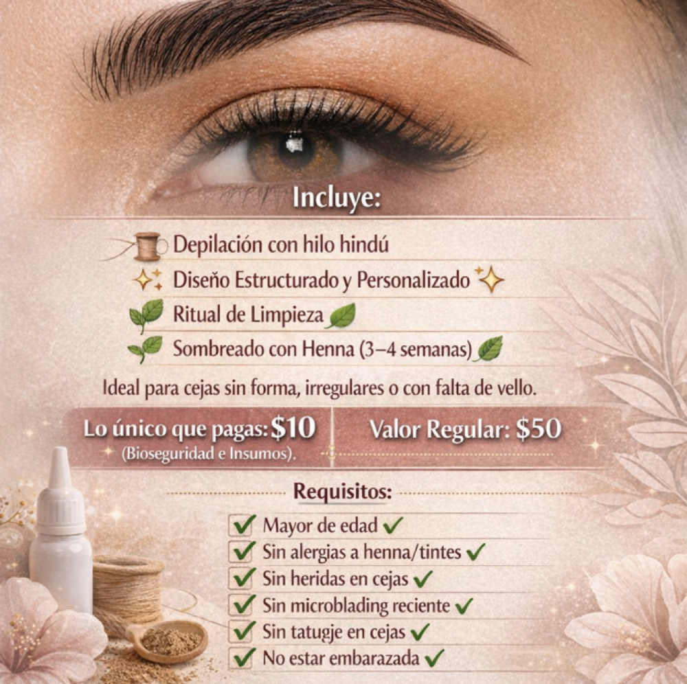Models Henna Brows Complete at Tata Pestaña in Ave María Fl, FL