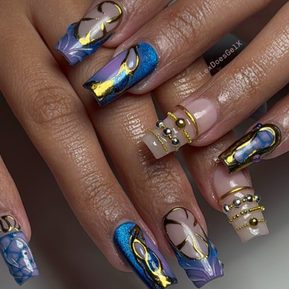 Gel X Detailed Full Set at LexDoesGelX in Moreno Valley, CA