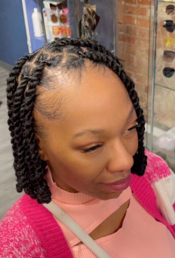2 Strand Loc Extention Bob