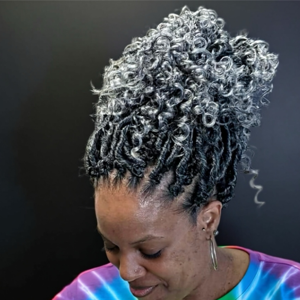 Starter Locs w/Boho Extensions at Equality’s Nubian Stiylz in Hampton, VA