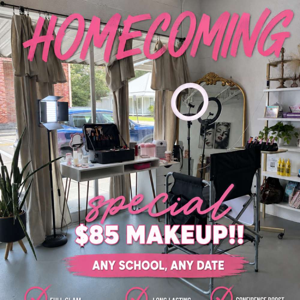 Homecoming Makeup at You GLOW Girl Ms Beauty Bar and Blowtique in Picayune, MS