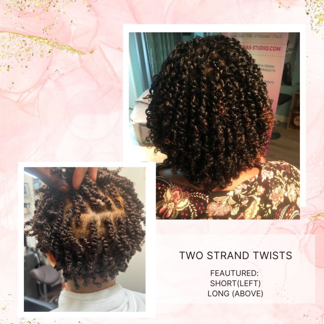 Two Strand Twist/Braids (medium)
