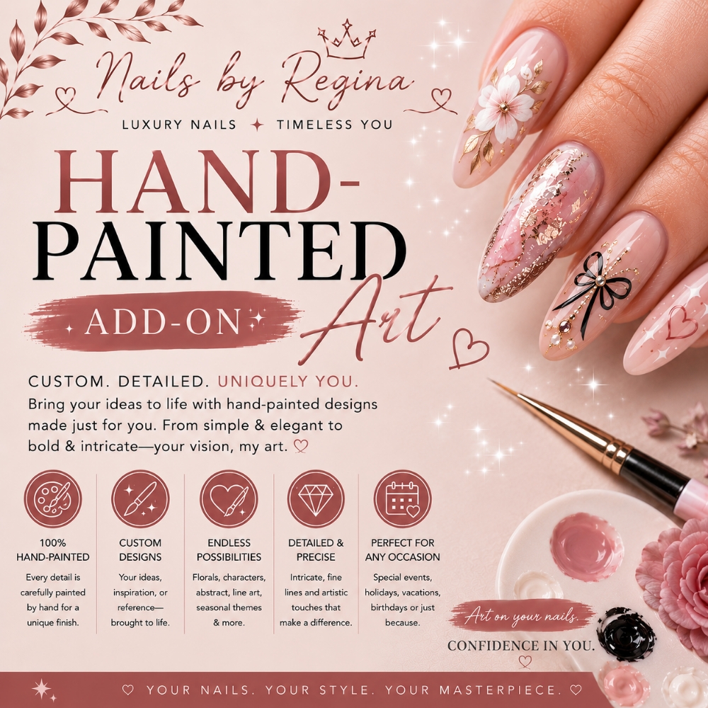 Hand-Painted Art at Regina's Hair & Nail Studio in Corning, CA
