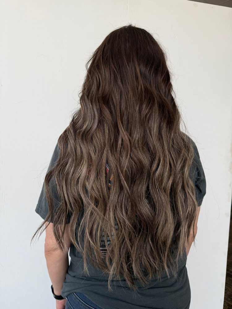 Shampoo + Style W/ Extensions at Heidy’s chair in Kennett, MO