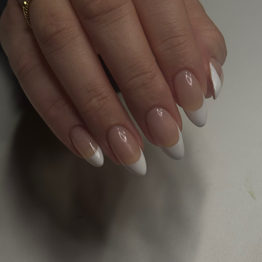 Full French Tips at Nailed It! by K in Clovis, CA