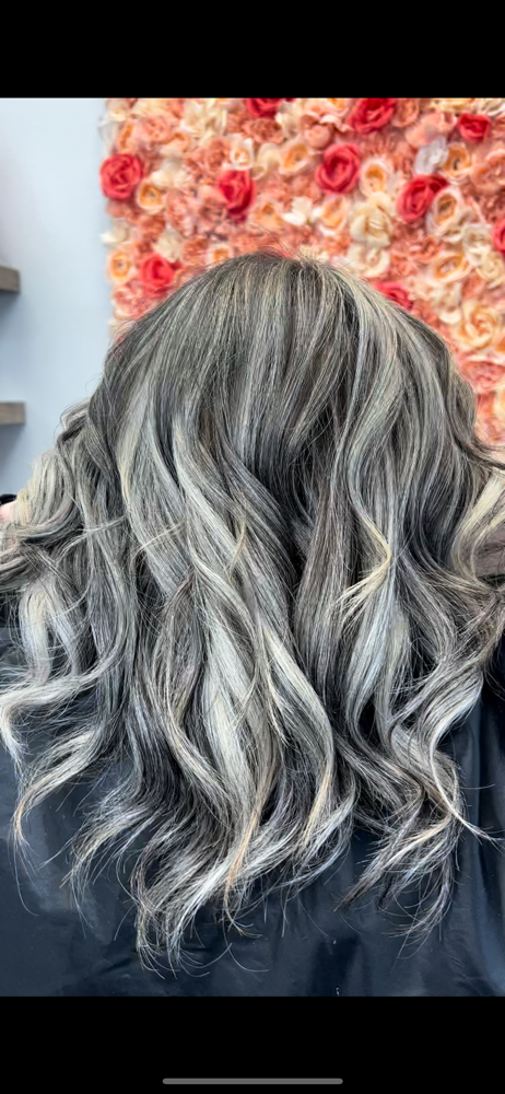 Balayage w/ base change at Taylor Ochoa in Westland, MI