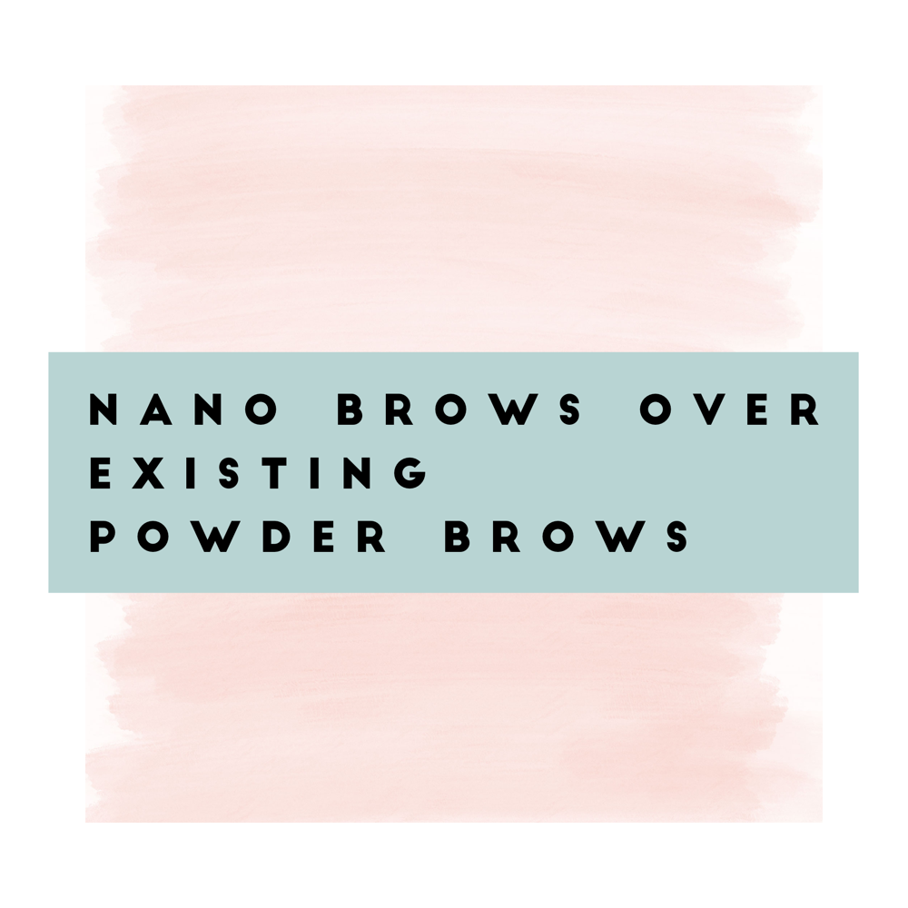Nano Brows Over Existing Powder