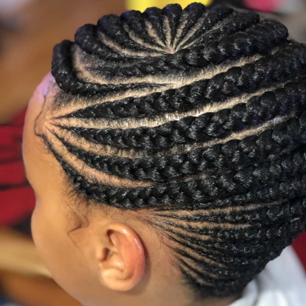 MEDIUM LEMONADE BRAIDS at Ms K Hair Braiding in Cincinnati, OH