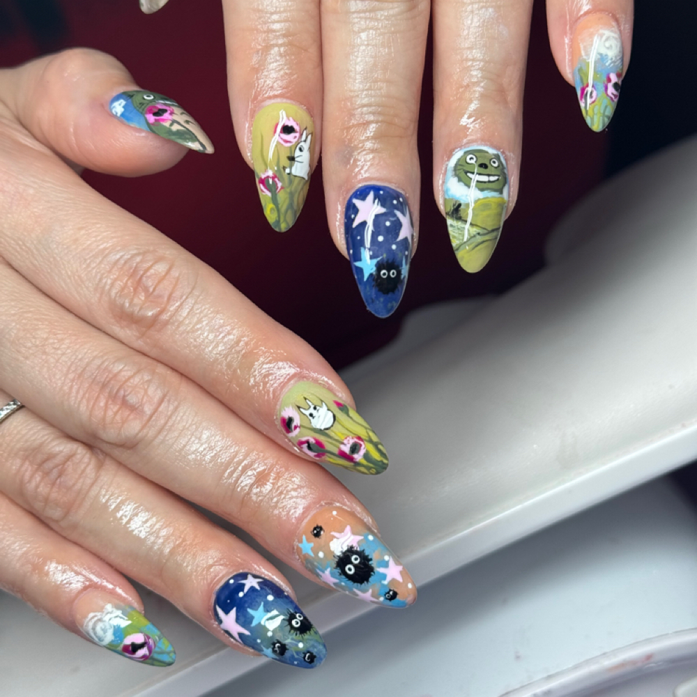 Custom Animated Nails at Athena’s Creations in Edinburg, TX