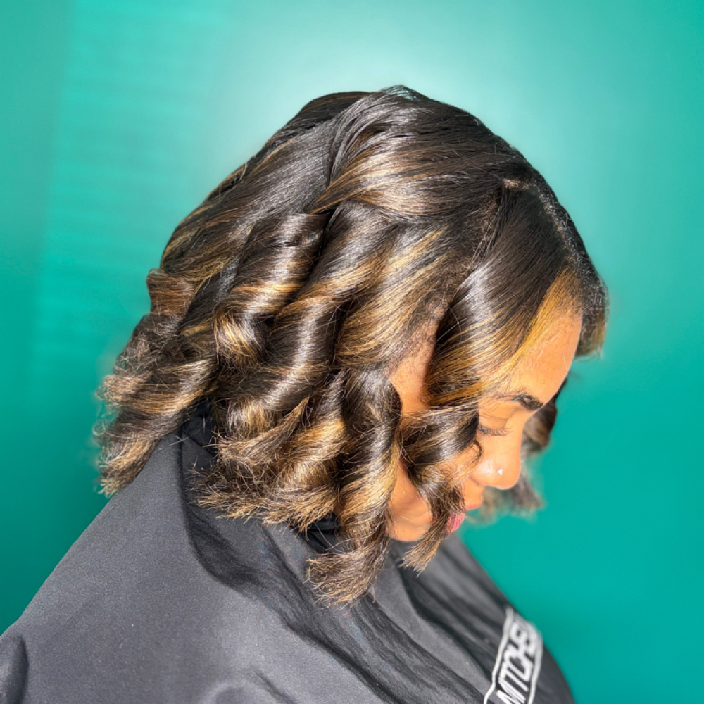 Premium Press + Precision Cut at Flair Beauty in Houston, TX