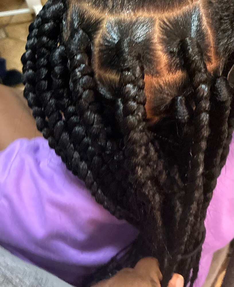 Kids Medium Box/knotless Braids