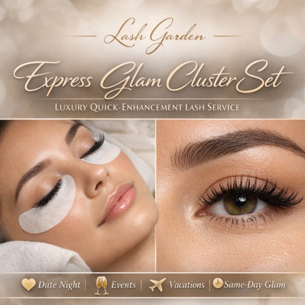 Express Soft Glam Cluster Set at Lash Garden in Cambria Heights, NY
