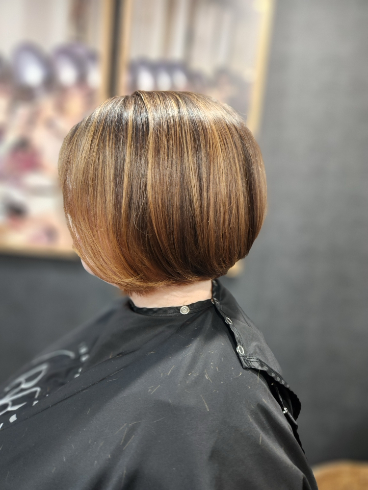 Lowlights at The Beauty Barne in North Providence, RI