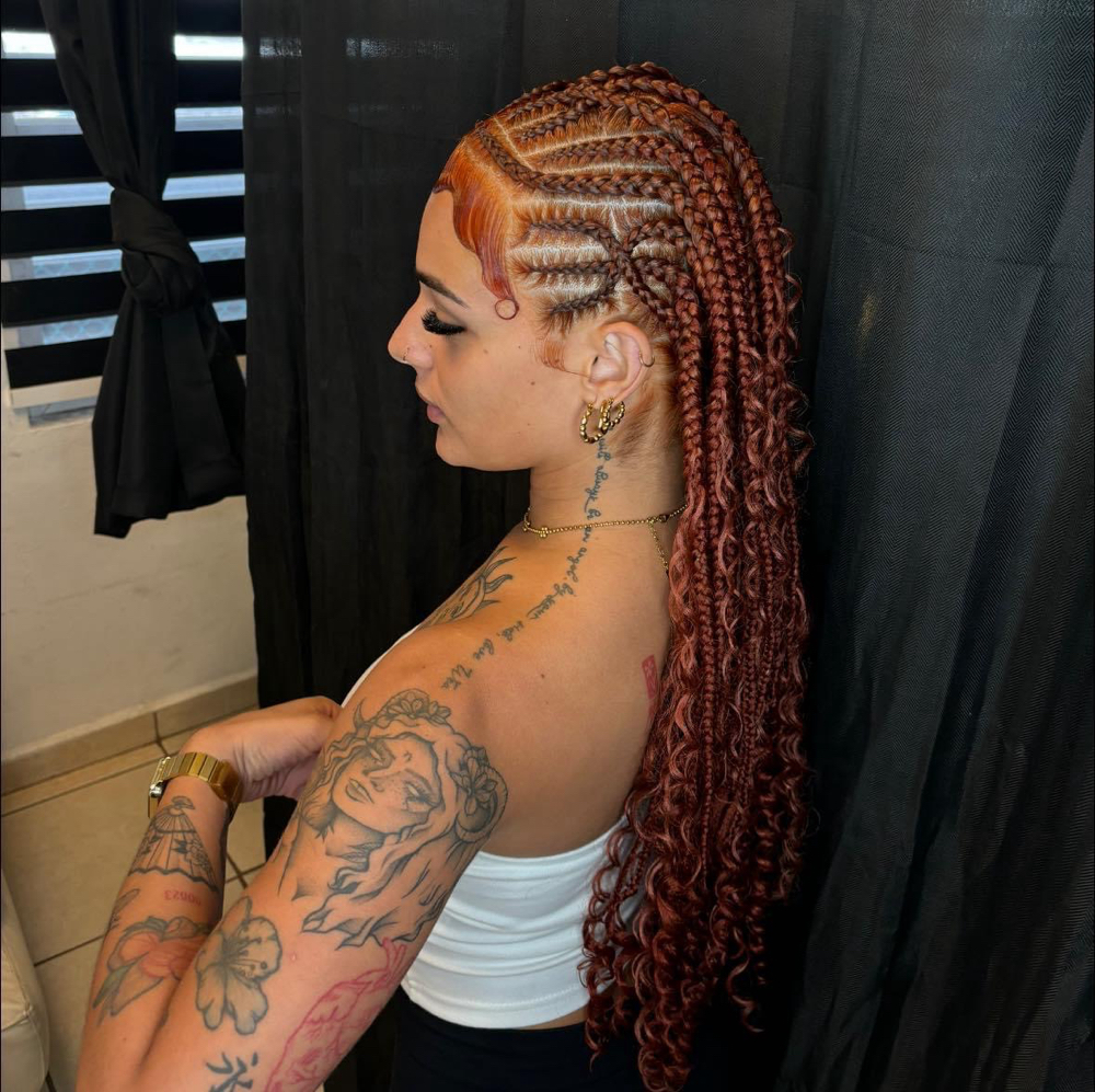 Fulani knotless braids