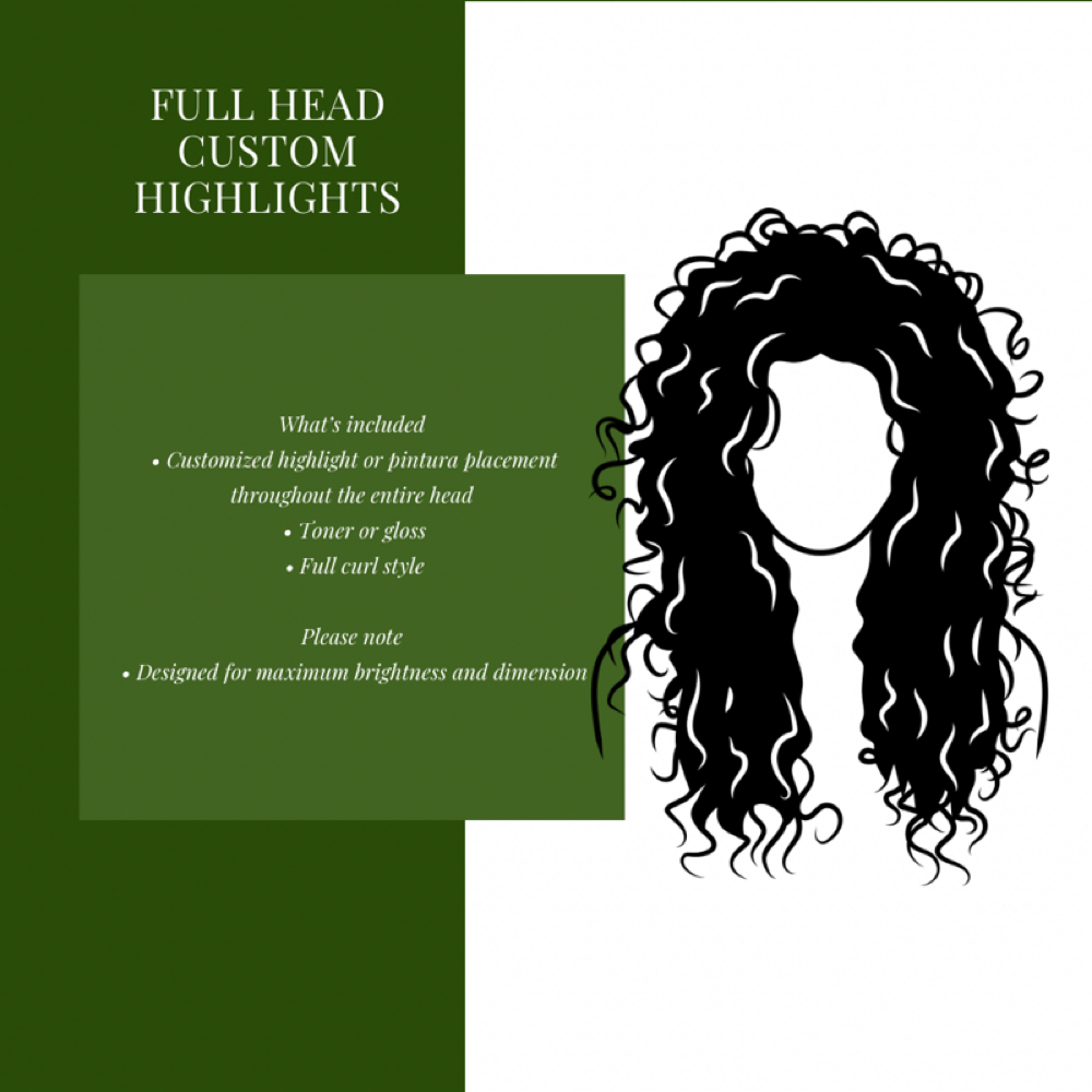 Full Head Custom Highlights at Curls By Kirsten in Chesapeake, VA