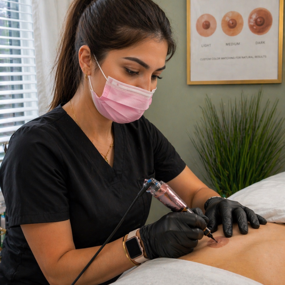 3D Areola-Nipple Tattoo Restoration at Simple Beauty Glam | 3D Areola & Procell Microchanneling in Apollo Beach, FL