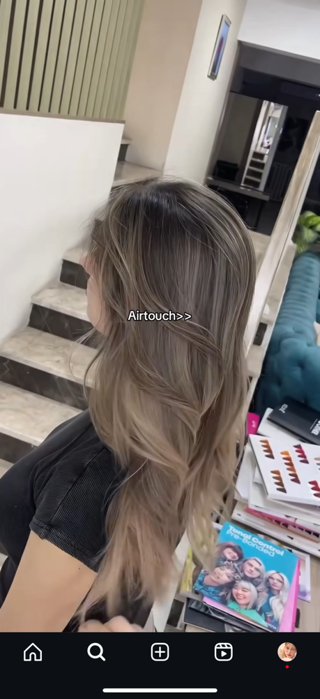 Airtouch Highlights Combo at Swans House Salon in San Jose, CA