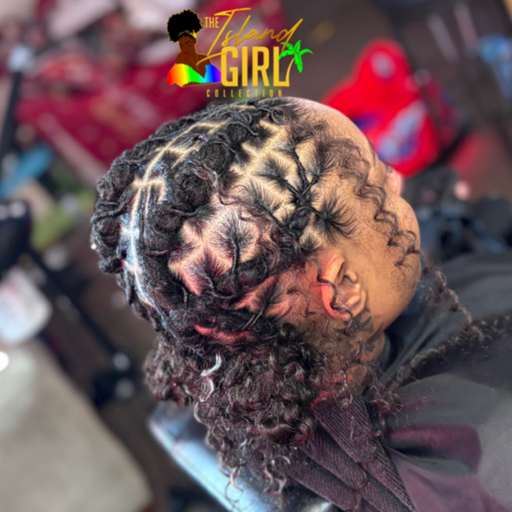 Barrel Criss-Cross with Curled Back at The Island Girl Collection LLC in hinesville, GA