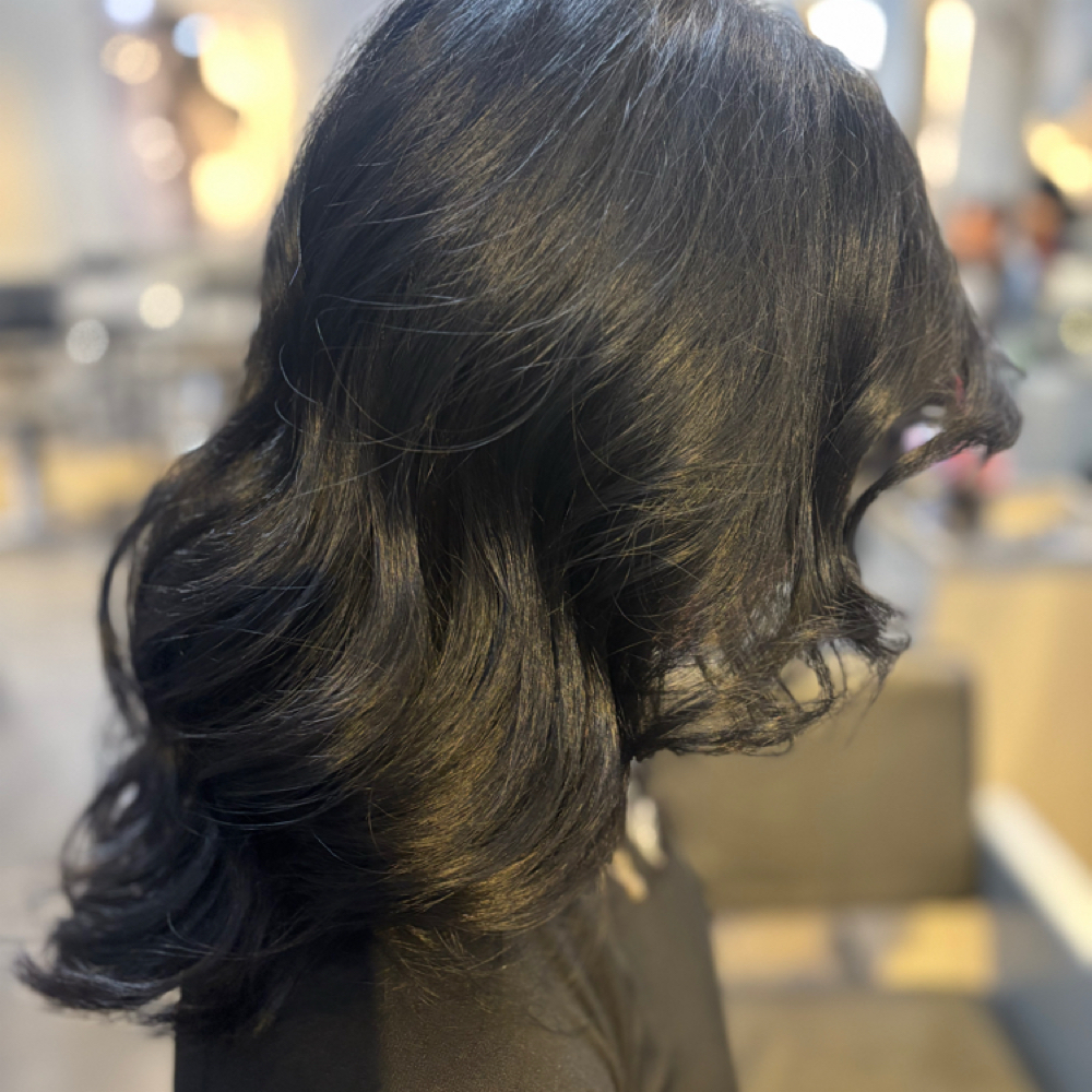 Silk Press at Wispy K’s Beauty Bar in Tulsa, OK