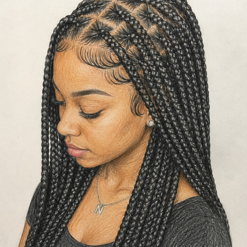 Traditional Box Braids at KayBraids