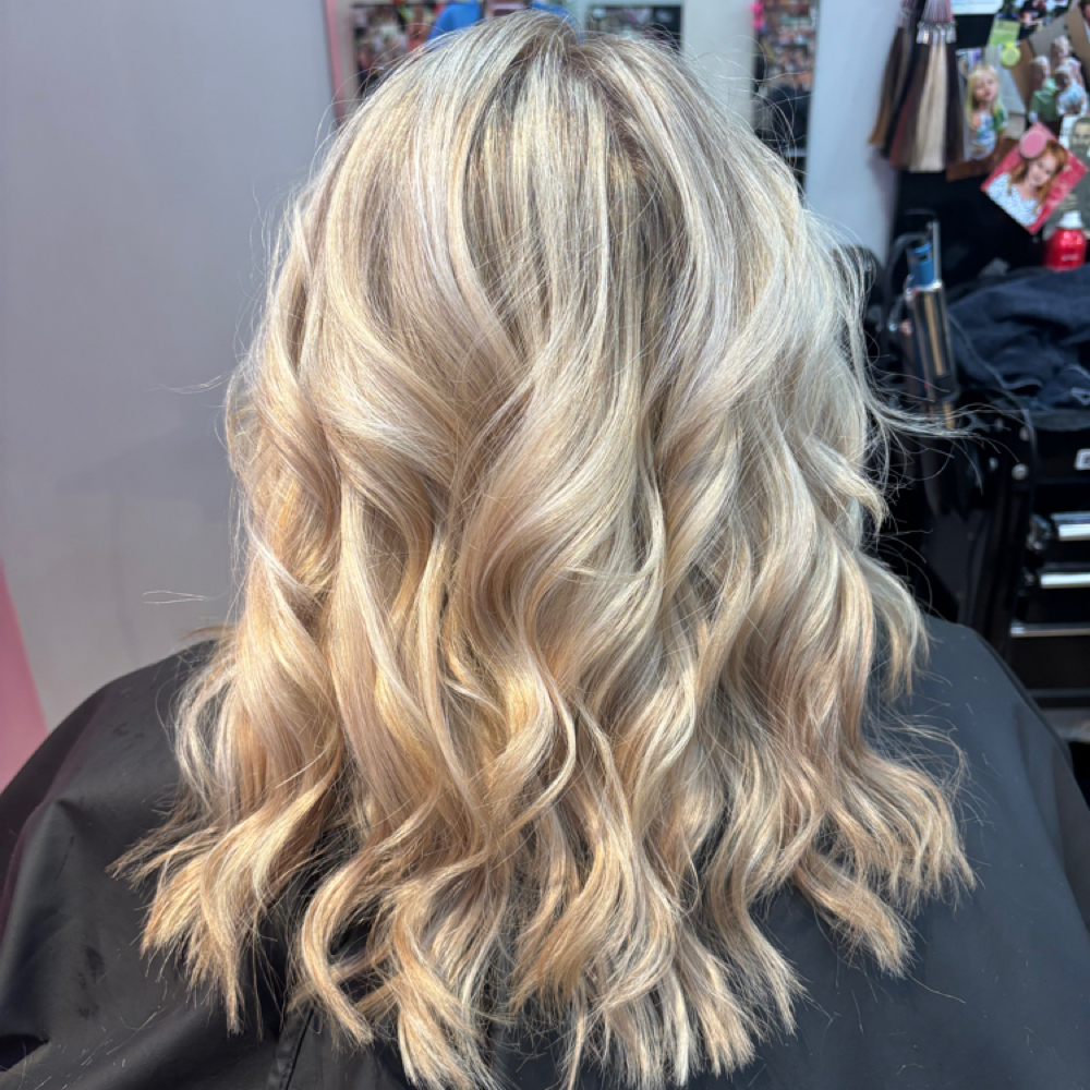 Full Blonde Transformation at Hair with Saddie in Ohio, OH