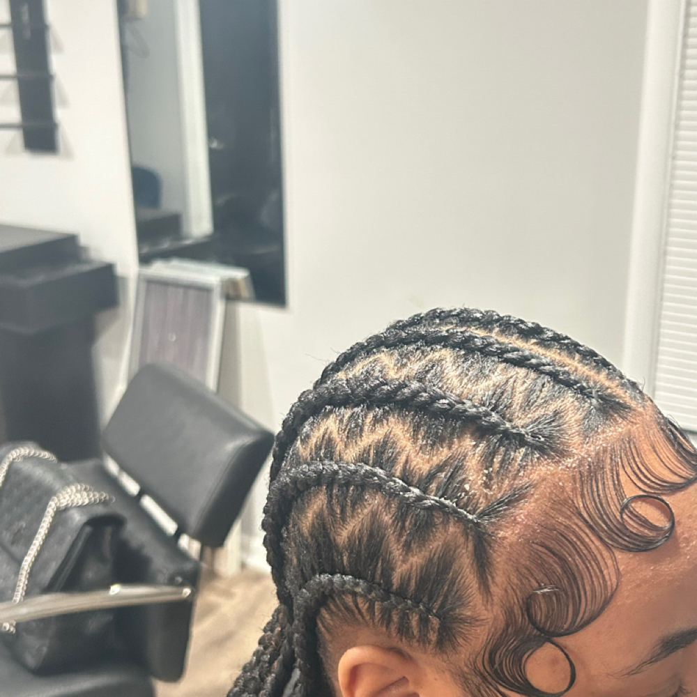 Regular 6 stitch braid ( No barrel) at The Hairapist Experience in Mount morris, MI