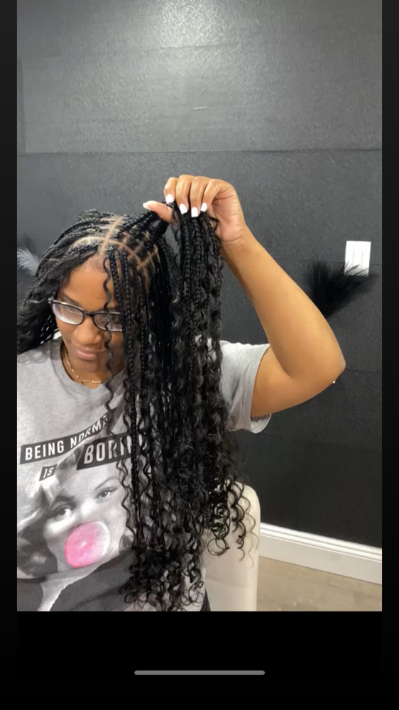 Small Boho Braids Synthetic Curls