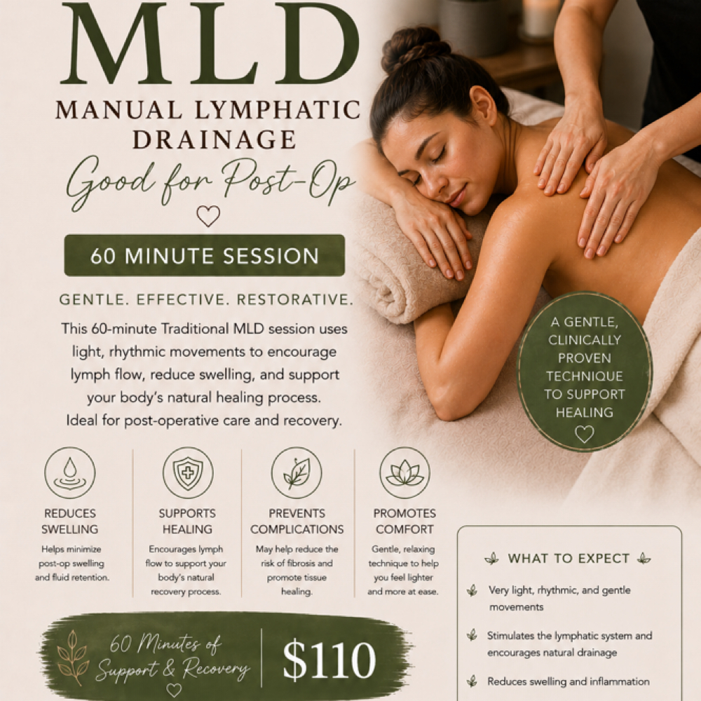 Traditional Lymphatic Massage 60 at Kalm & Glow in Fortmill, SC