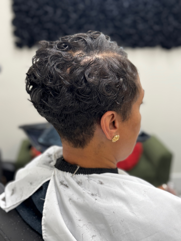 Short Cut Shampoo And Style at Godiva Beauty,LLC in Lauderhill, FL