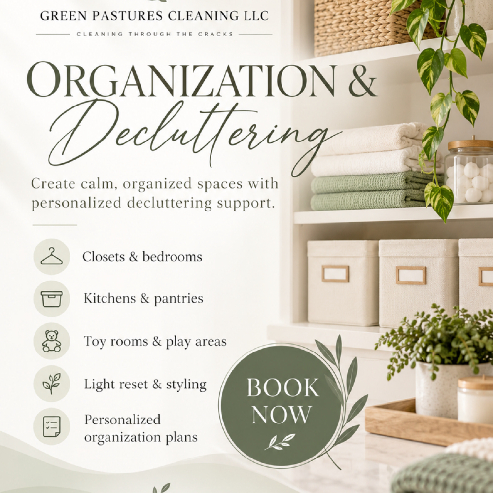Home Organization & Decluttering at Green Pasture Cleaning LLC in Clearwater, FL