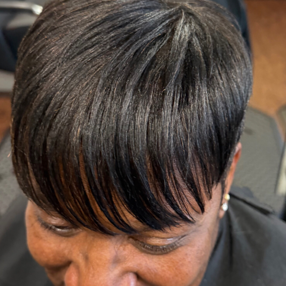 Relaxer Retouch/trim&Style at The edge beauty concept salon ny in Massapaqua, NY
