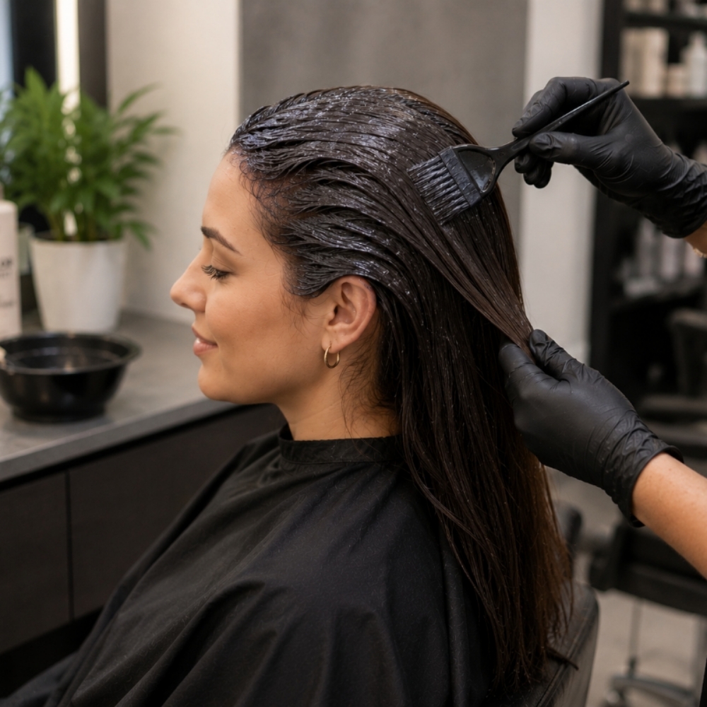 Single Process Full Color at Mabeth Dominican Beauty Salon LLC in Houston, TX