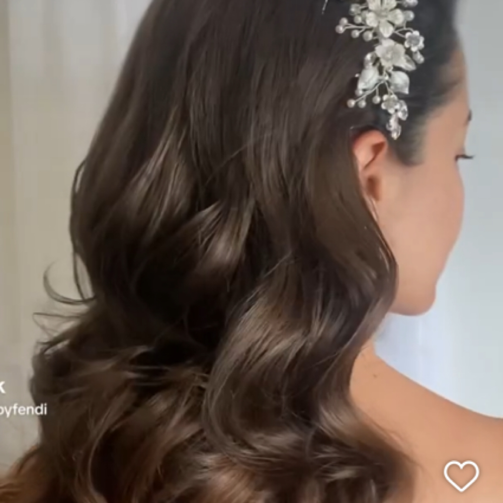 Bride hair/bridle hair trail at Hairbyfendi in Brooklyn, NY