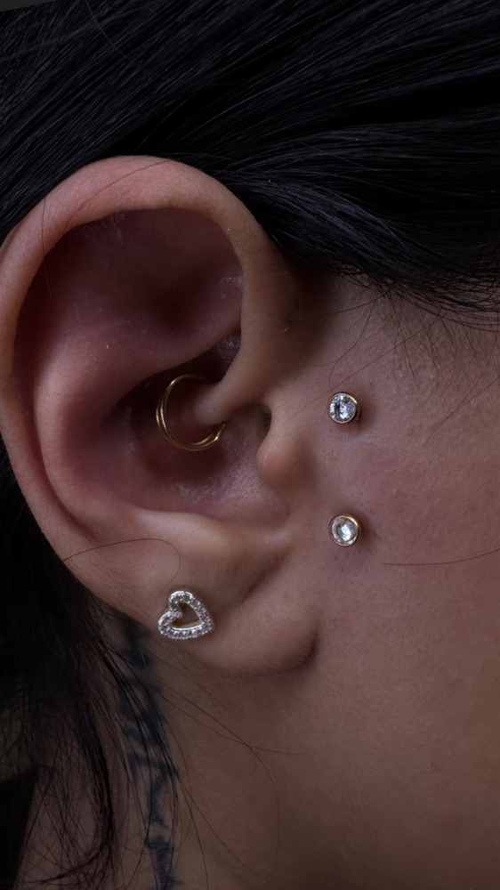 Surface Tragus at Bodyart By Emerald Esme 🖤🕷️ in El Centro, CA