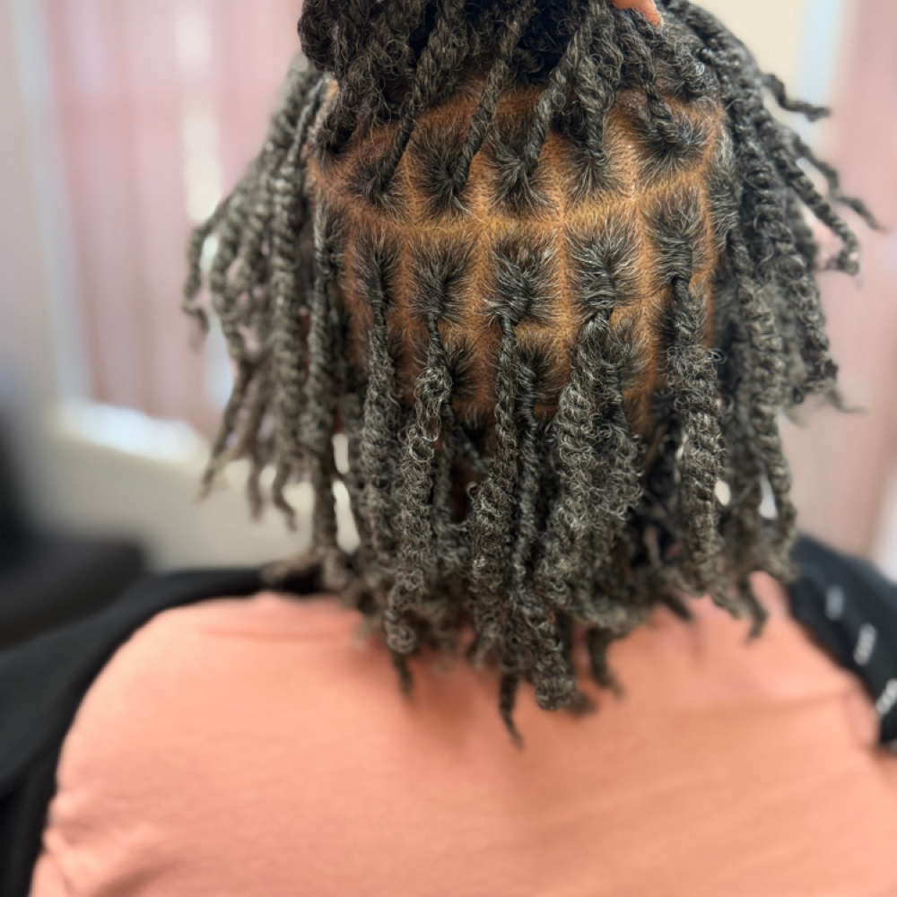Medium Starter Locs (Two Strand) at Loc’d With Tootie in Upper Marlboro, MD