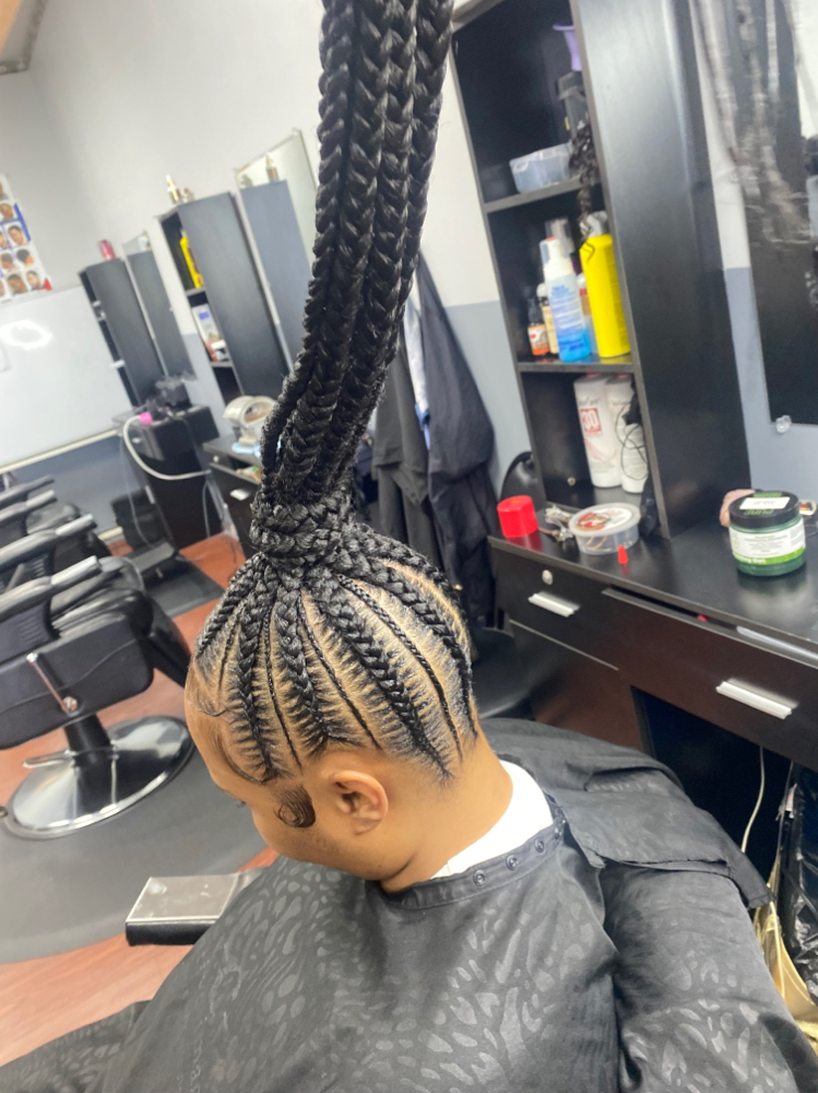Stitch Feed In Ponytail