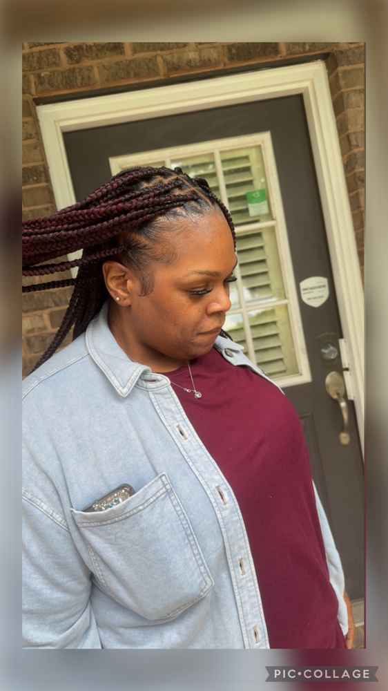 Medium Knotless Braids