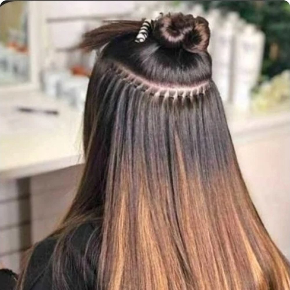 K-Tip Extensions at De lux beauty bar in New York, NY