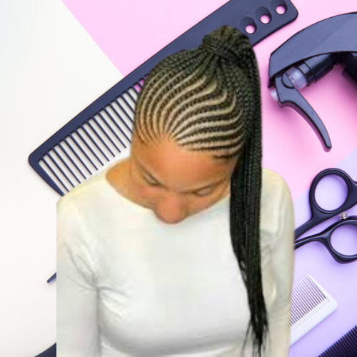 Small Feed-In Ponytail