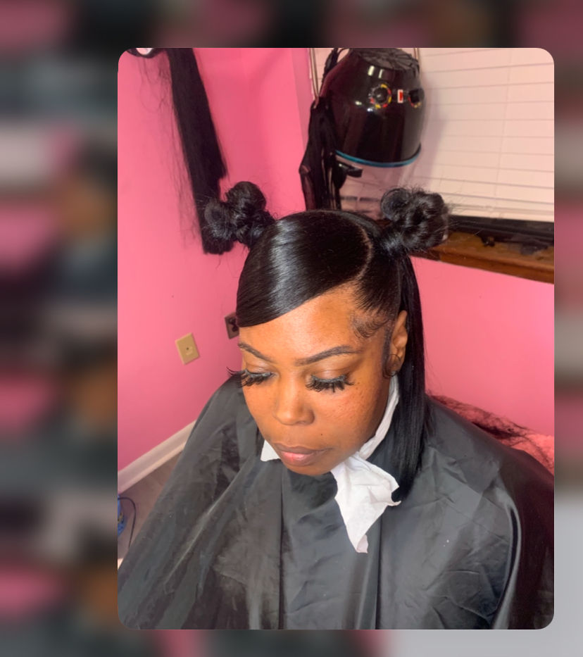 2 Buns Half up Half down