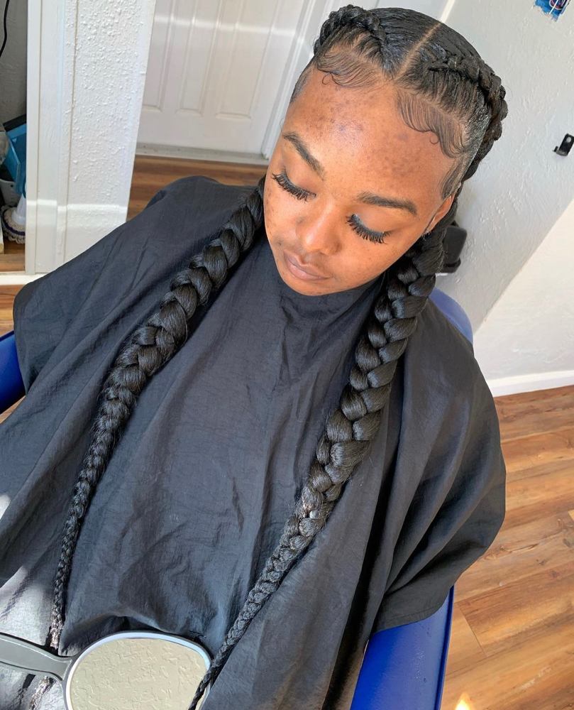 2 Braids ( Any Part You Want)